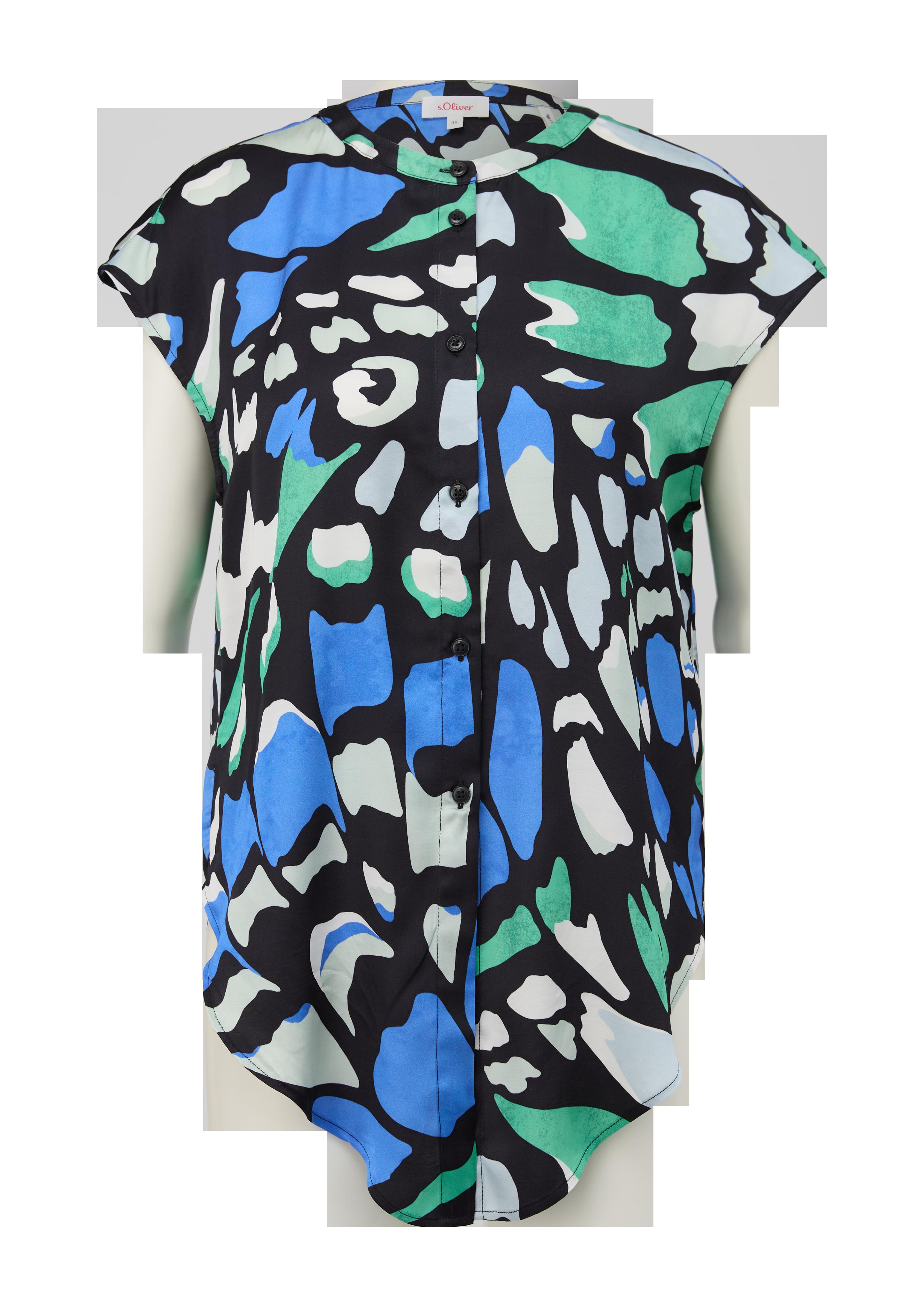 Satinbluse mit Allover-Muster  2132516-99B0