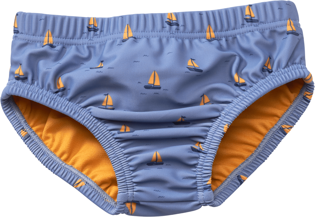 Schwimmwindel mit Segelschiff-Muster, blau, Gr. 86/92, 1 St