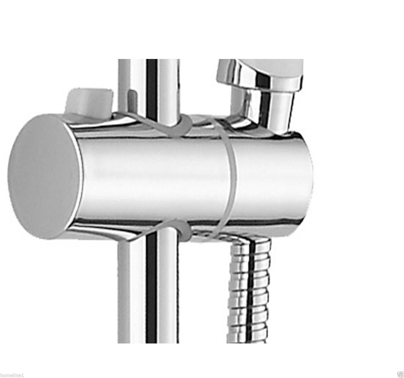 Homeline Duschsystem Regendusche set Überkopfbrausset Duschsäule Brauseset Duschsystem, Höhe 98 cm, 5 tlg.