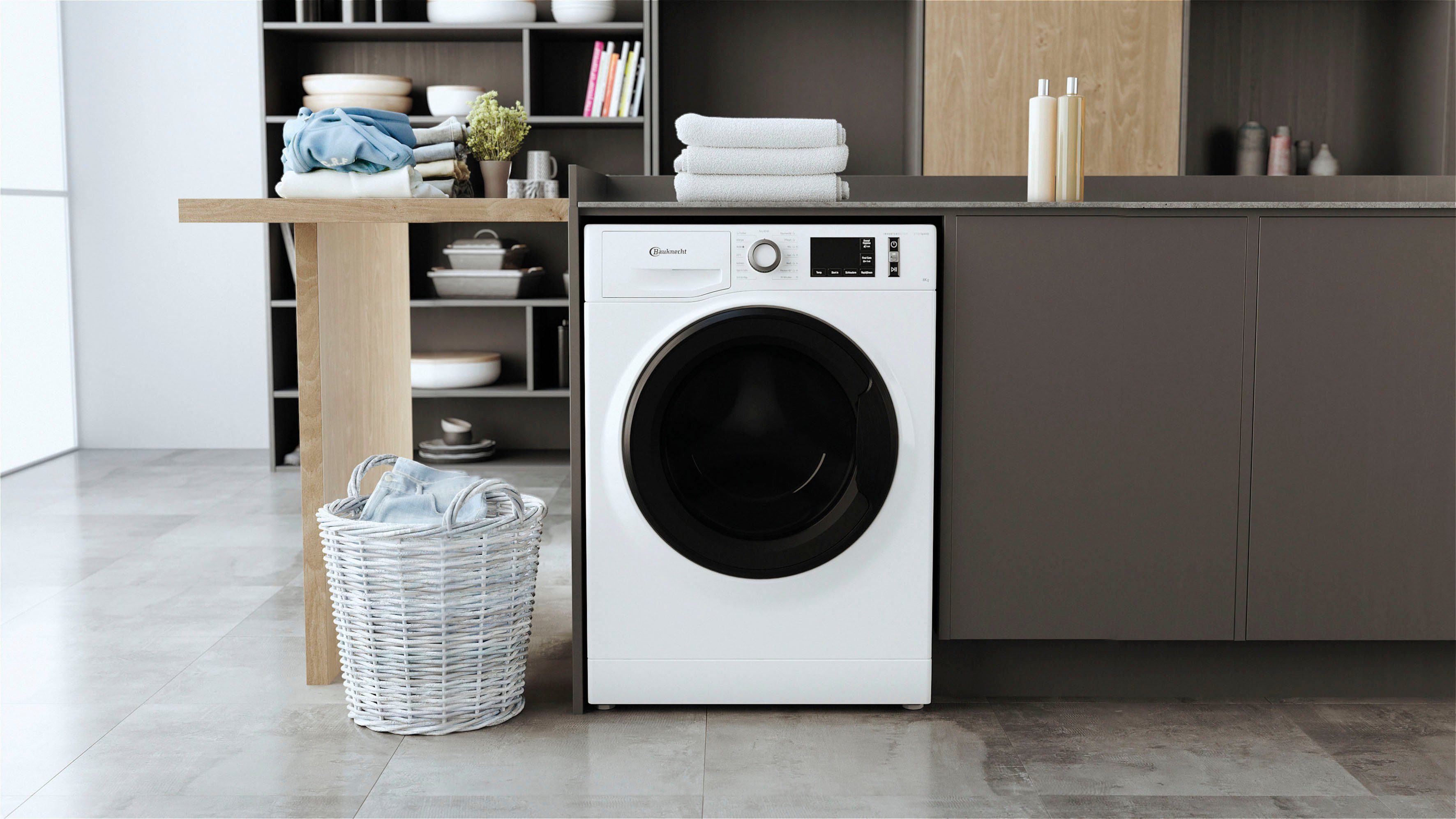 BAUKNECHT Waschmaschine SUPER ECO 8464A, 8 kg, 1400 U/min, 4 Jahre Herstellergarantie