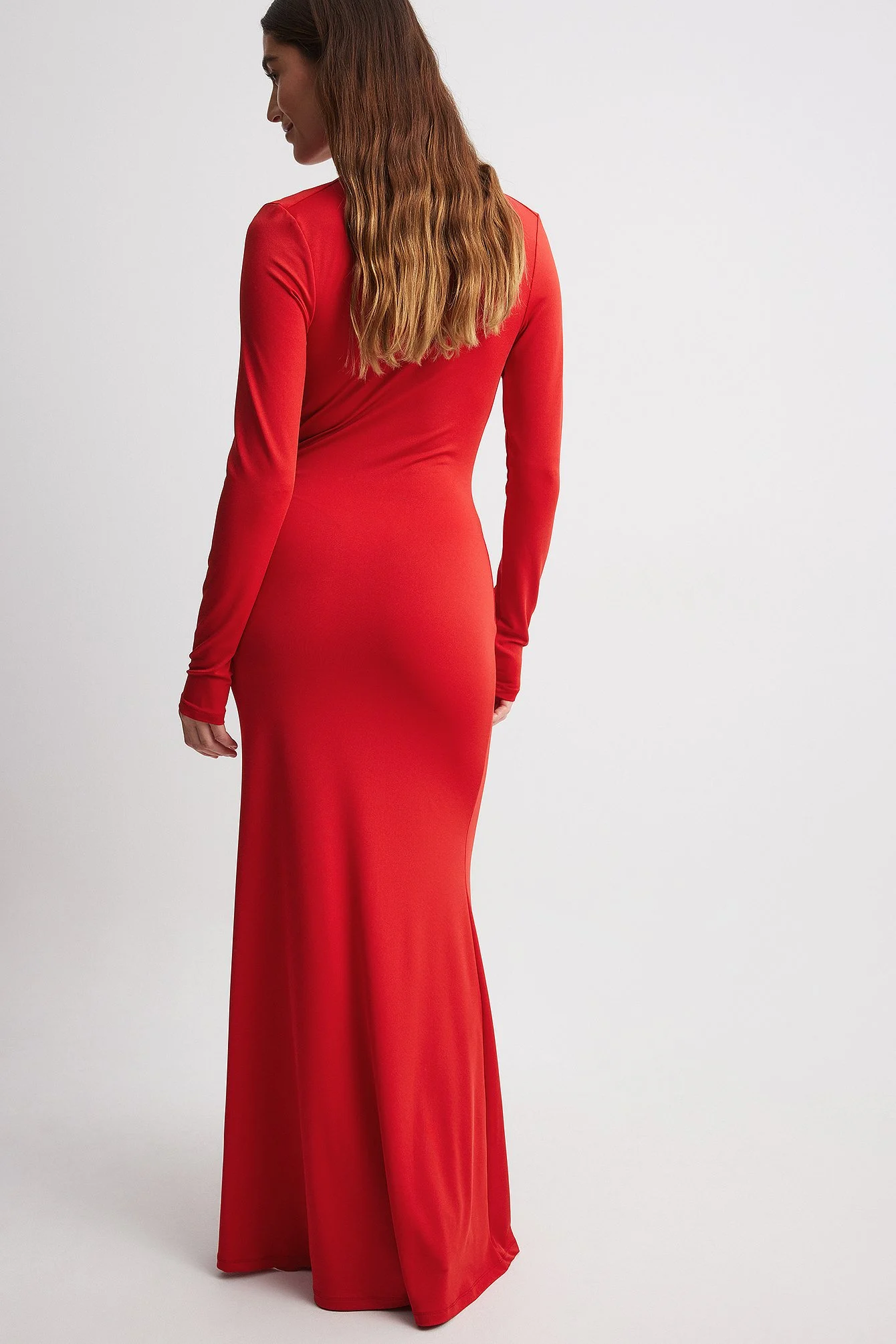 Drapiertes Maxikleid