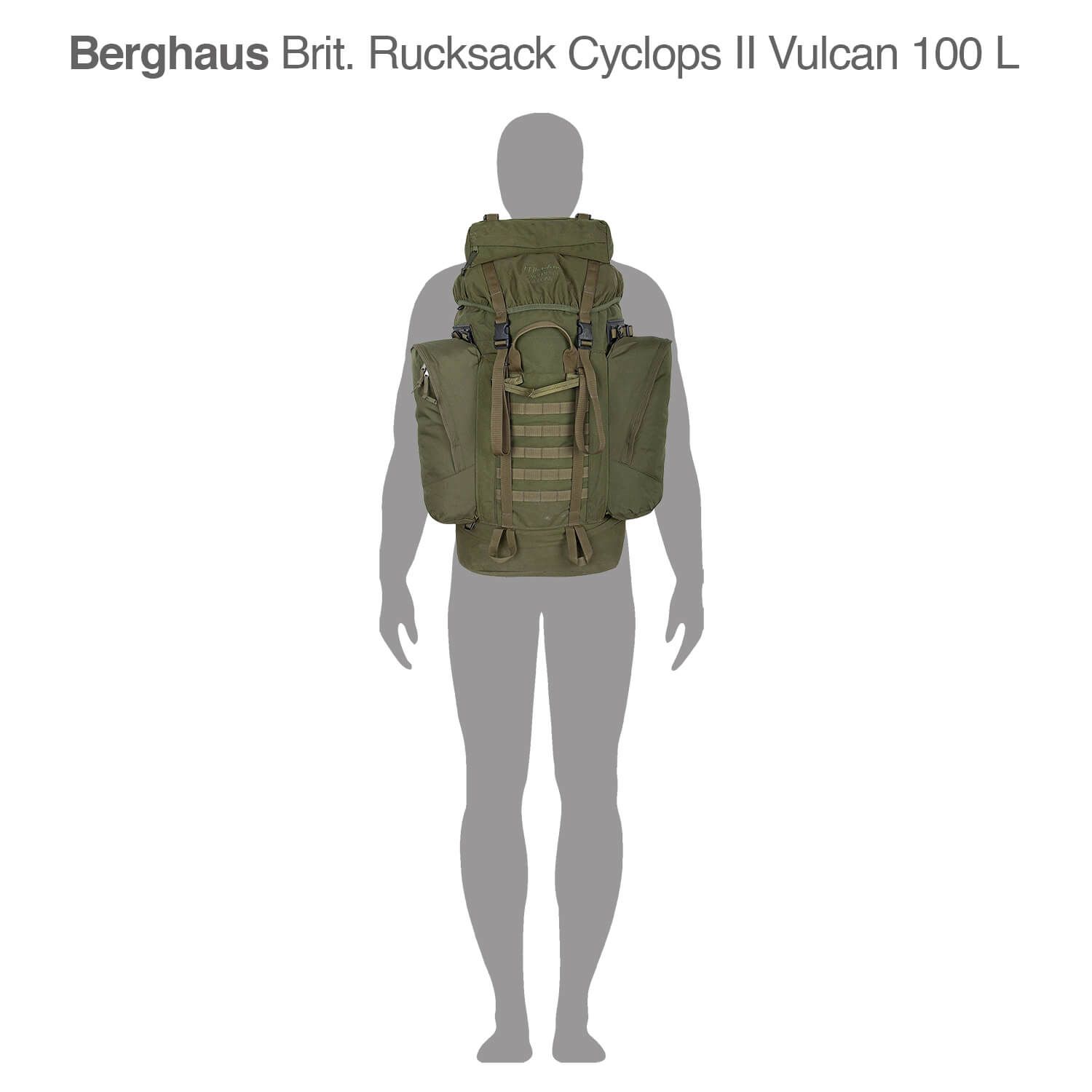 Brit. Rucksack Typ Cyclops II Vulcan 100 Liter Original gebraucht