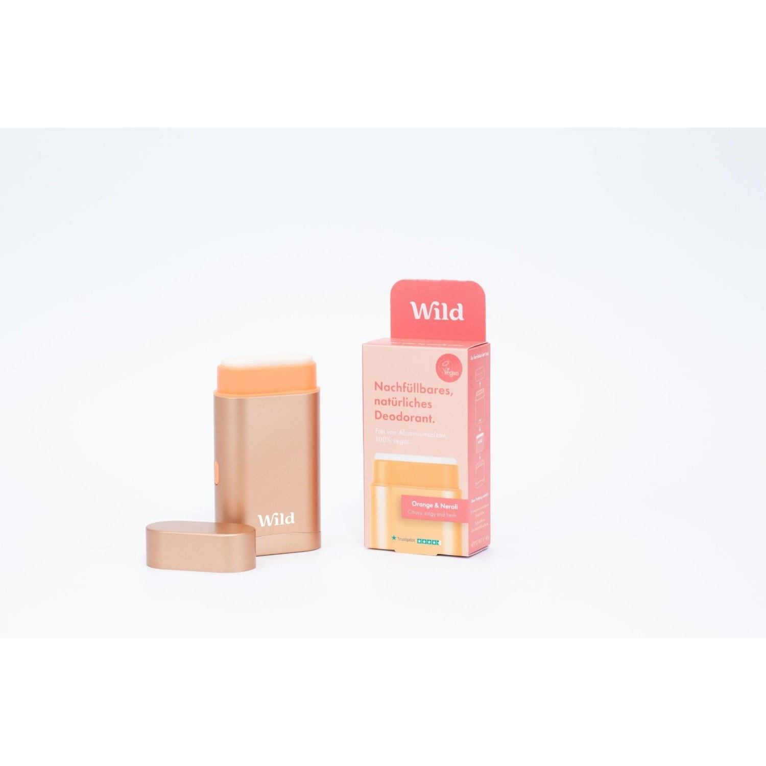 Deo Startpaket: Behälter Coral & Orange Refill Deo