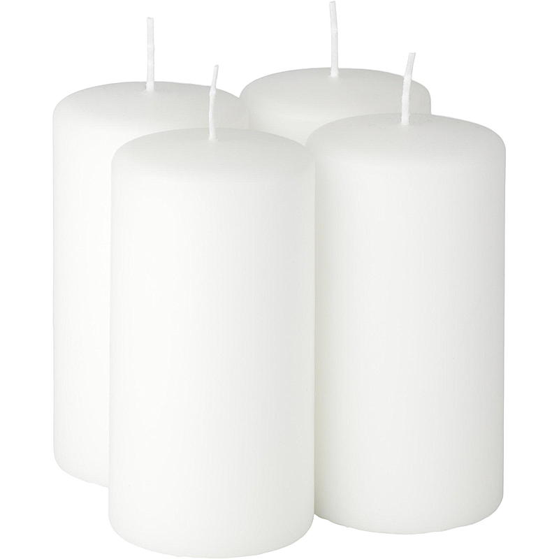 Vie Home Kubbelys 4-pk 6,8x13 cm hvit