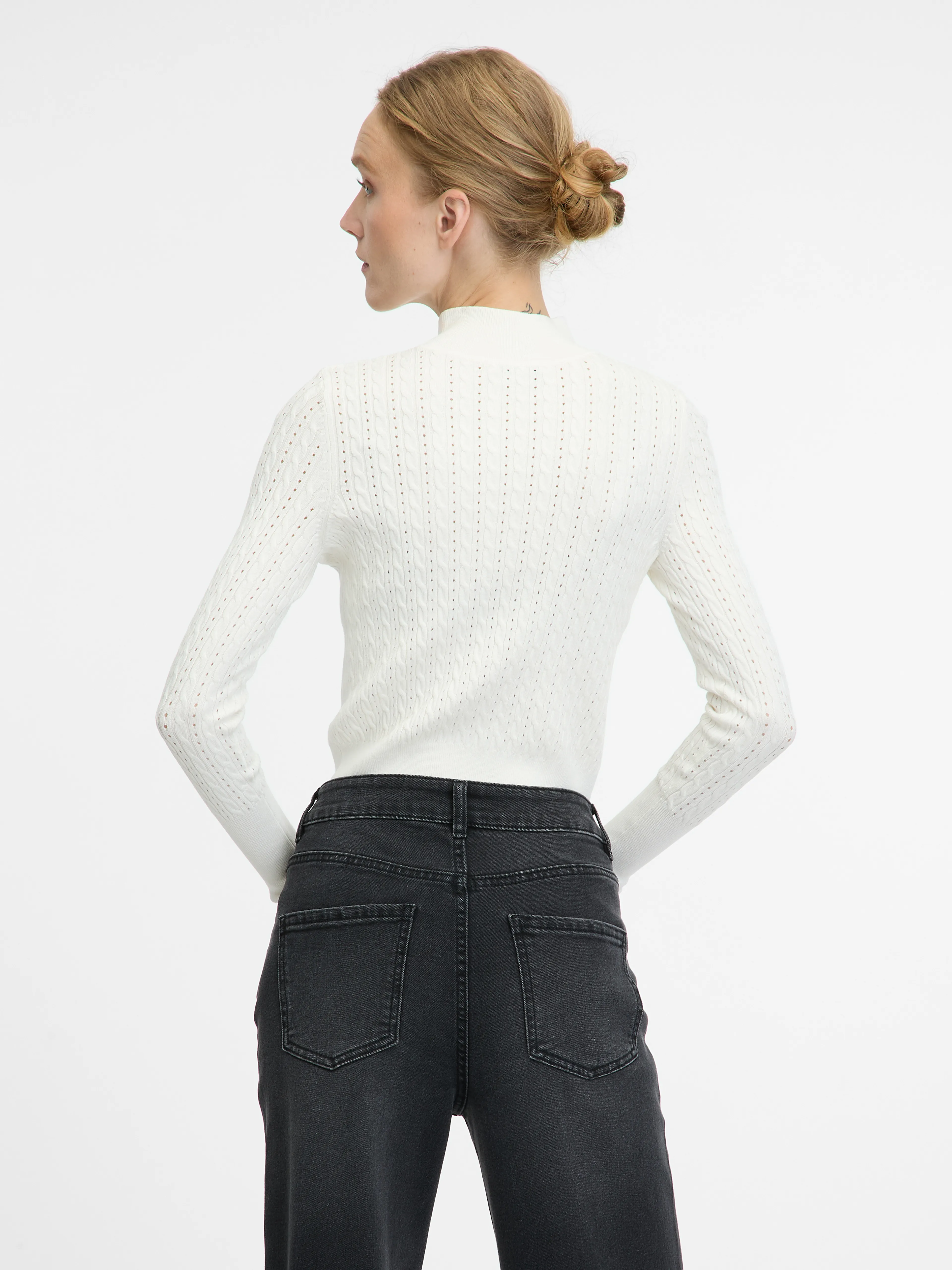 Weißer Damen-Pullover ORSAY