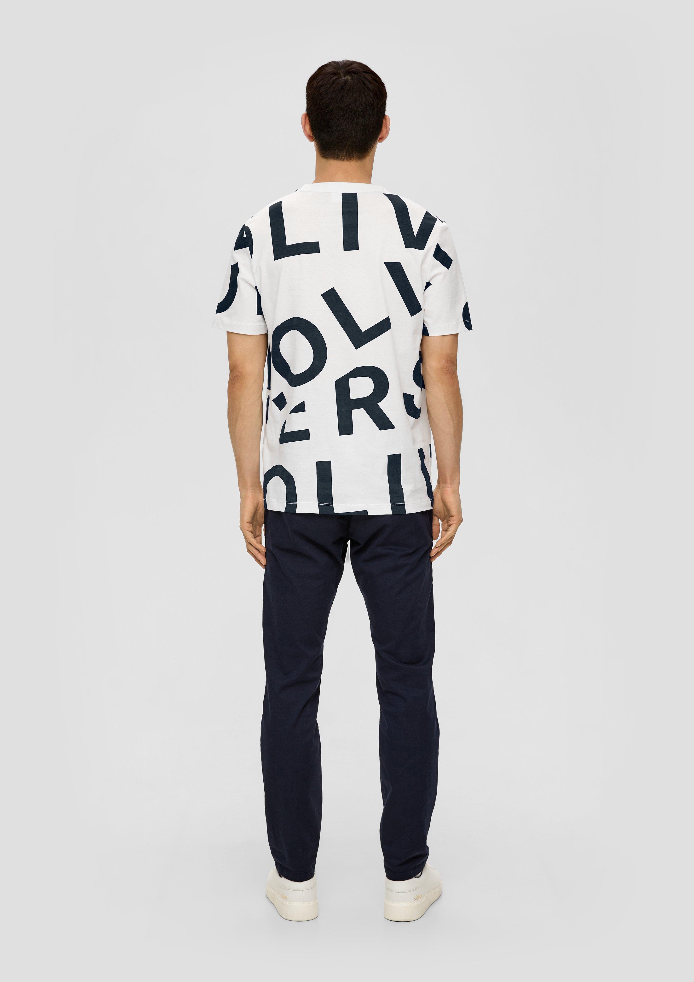 Baumwollshirt mit Allover-Print  2138640-01F1