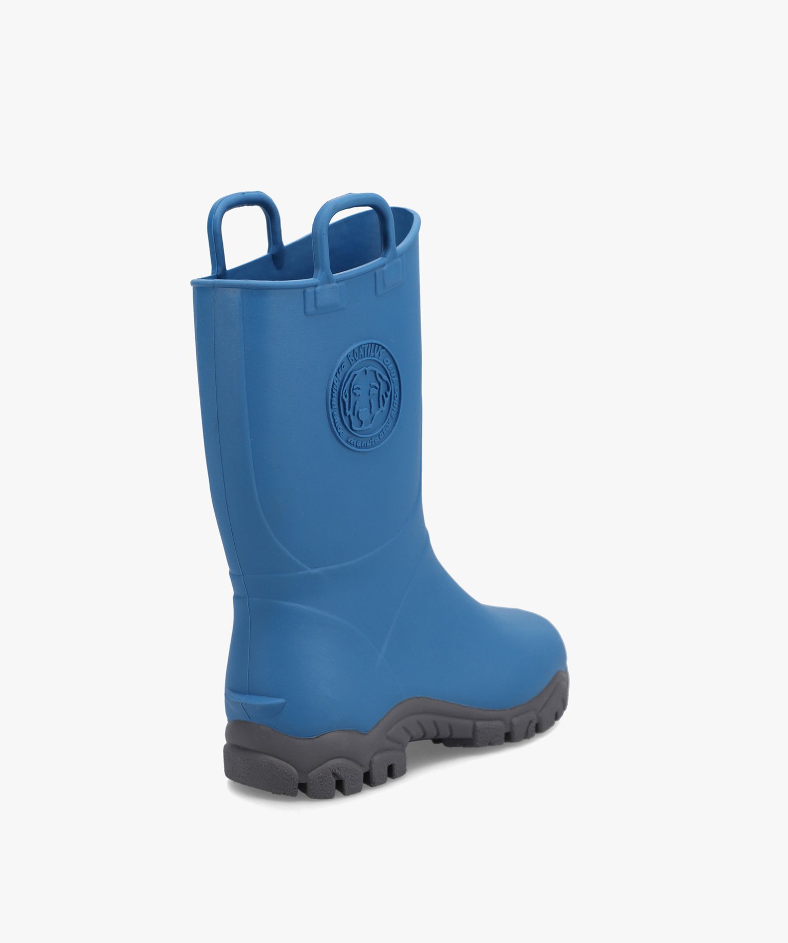 Bottes de pluie Garçon dessus uni avec anses - Boatilus bleu | GEMO
