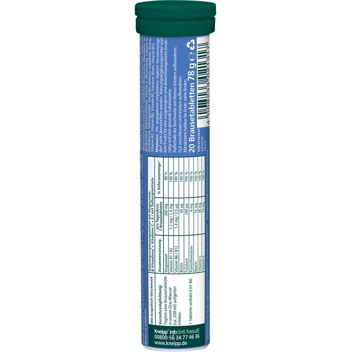 Magnesium + Vitamine B + C + E Brausetabletten