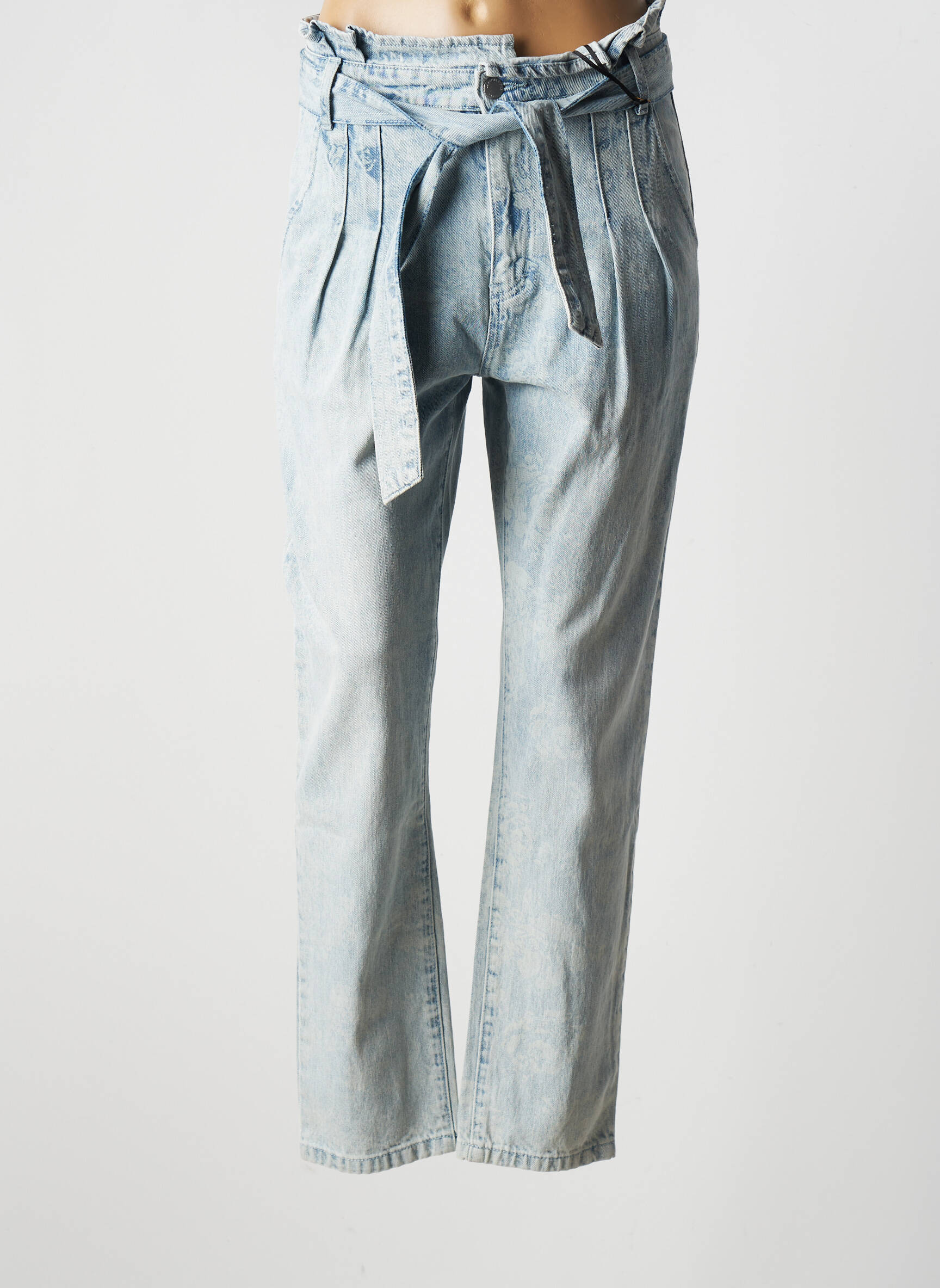 La Petite Etoile Jean Mom Femme couleur bleu