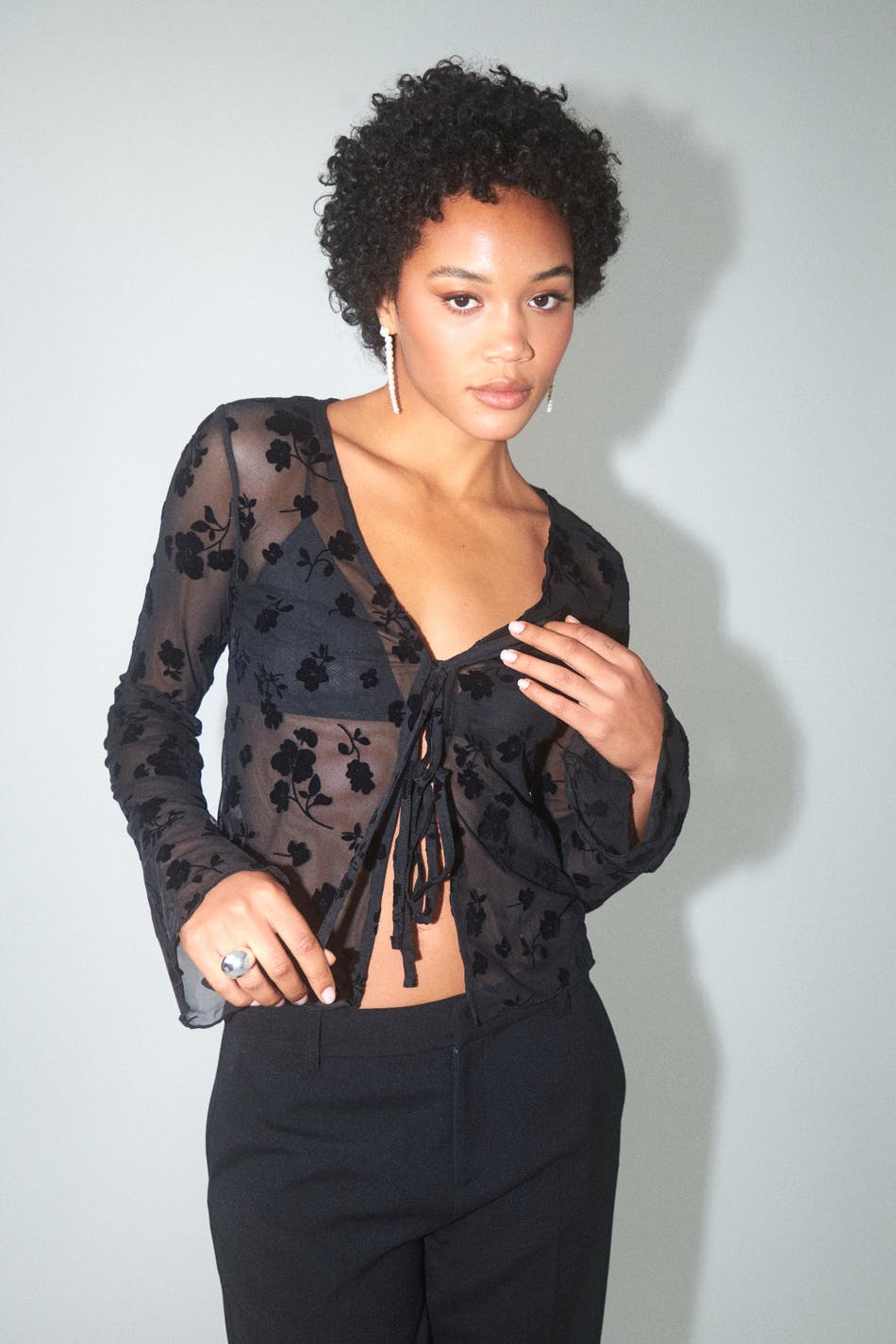 Burnout tie top