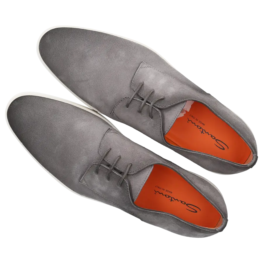 Santoni - Halbschuhe MGAI17 Veloursleder - grau