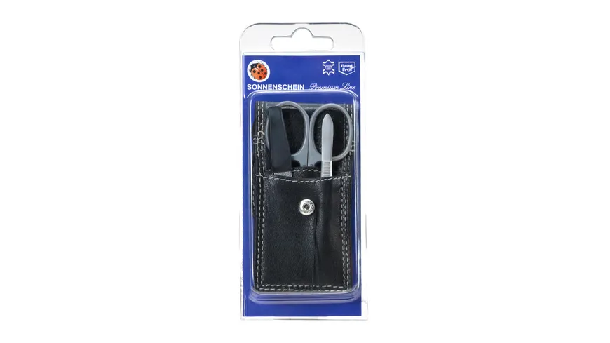 Maniküre Etui Leder 3-teilig