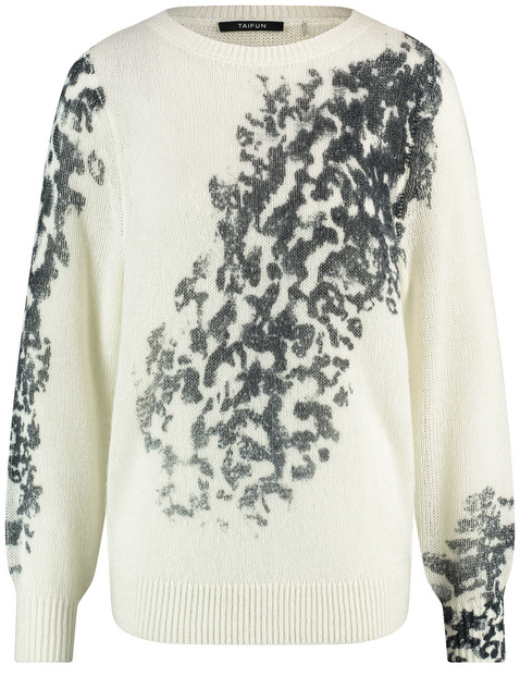 Pullover mit partiellem Druck