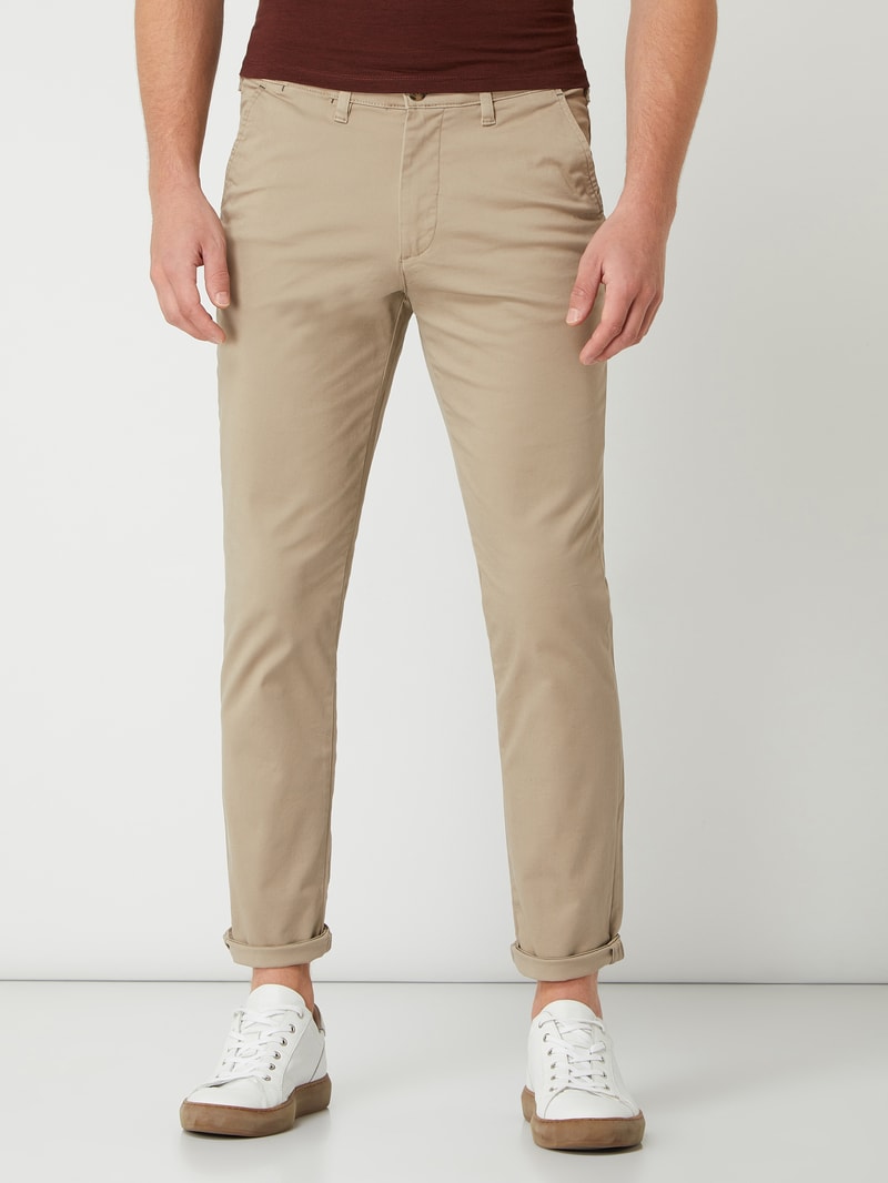 Slim Fit Chino mit Bio-Baumwolle Modell 'Miles' in beige