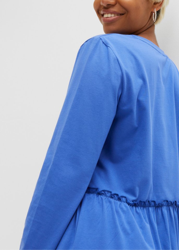 Langarmshirt mit Schößchen