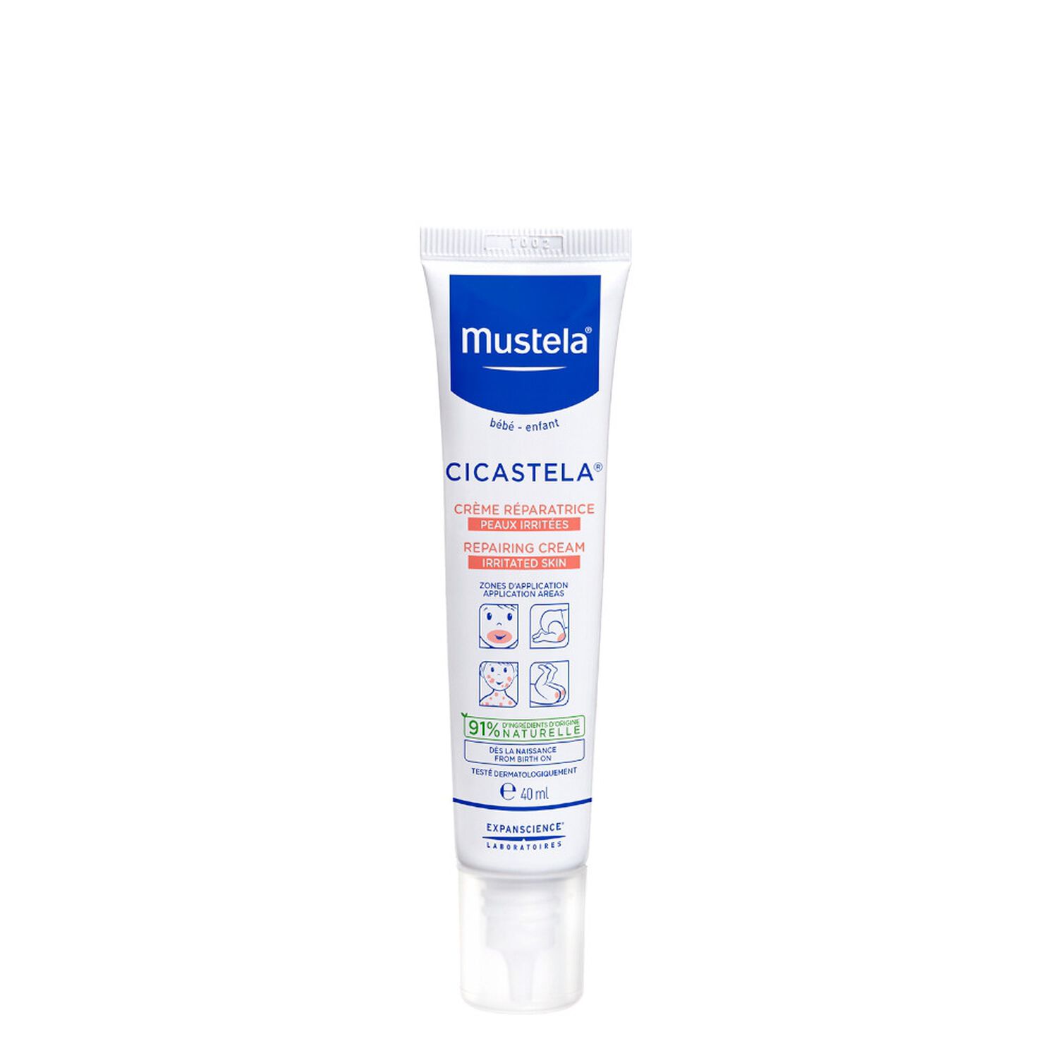 Mustela Crème Réparatrice Cicastela Peaux Irritées 40ml
