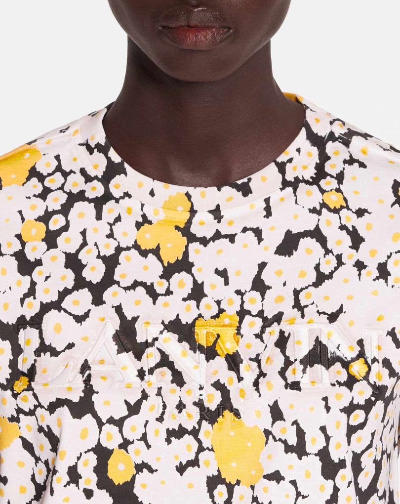 T-SHIRT CLASSIQUE BRODÉ LANVIN PARIS SURIMPRIMÉ