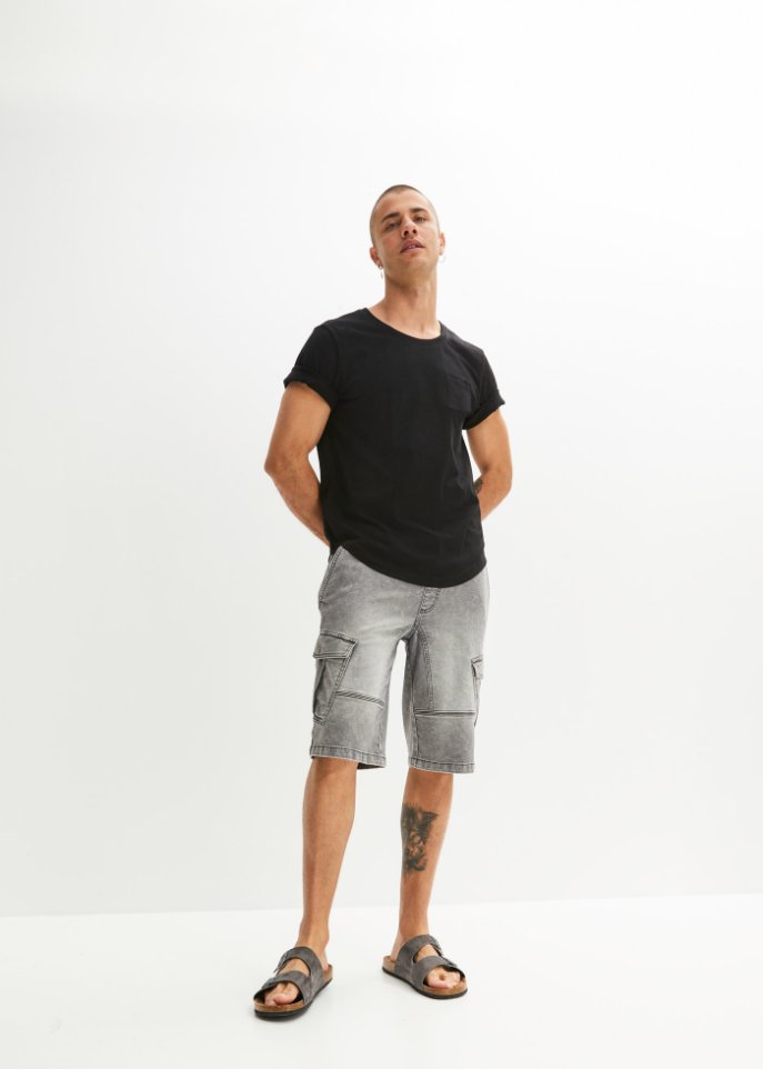 T-Shirt aus Bio Baumwolle mit Brusttasche (2er Pack)