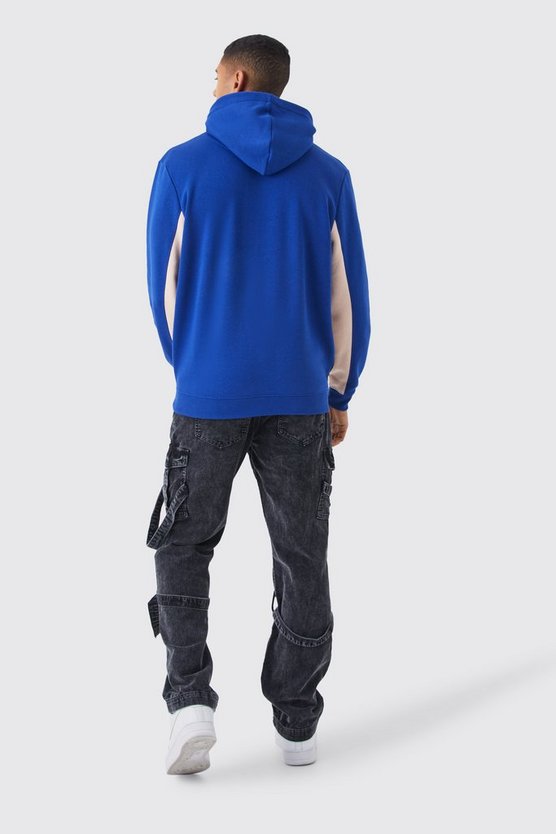 Colorblock Hoodie mit Logo