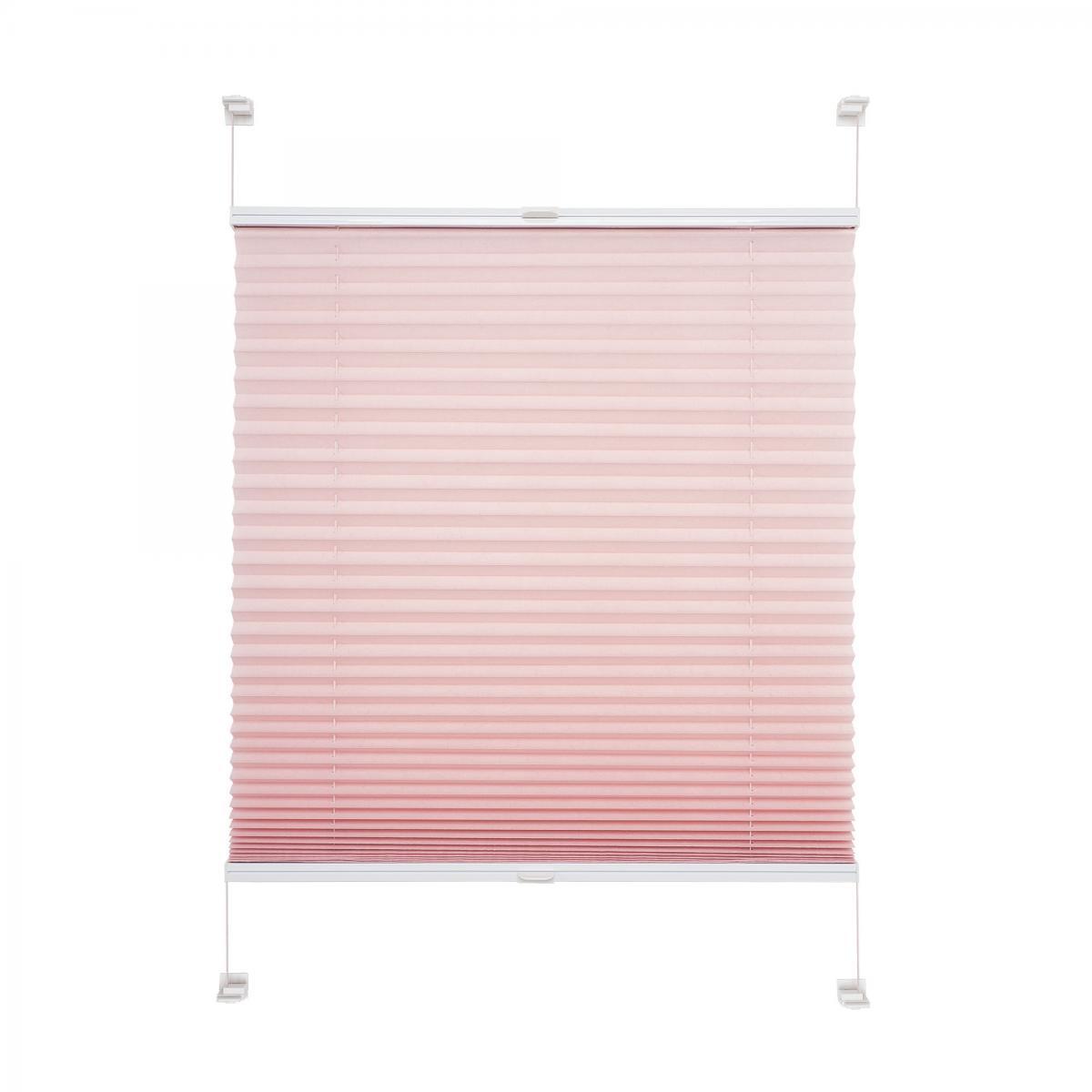 Bella Casa Klemmfix Plissee 60 x 150 cm altrosa
