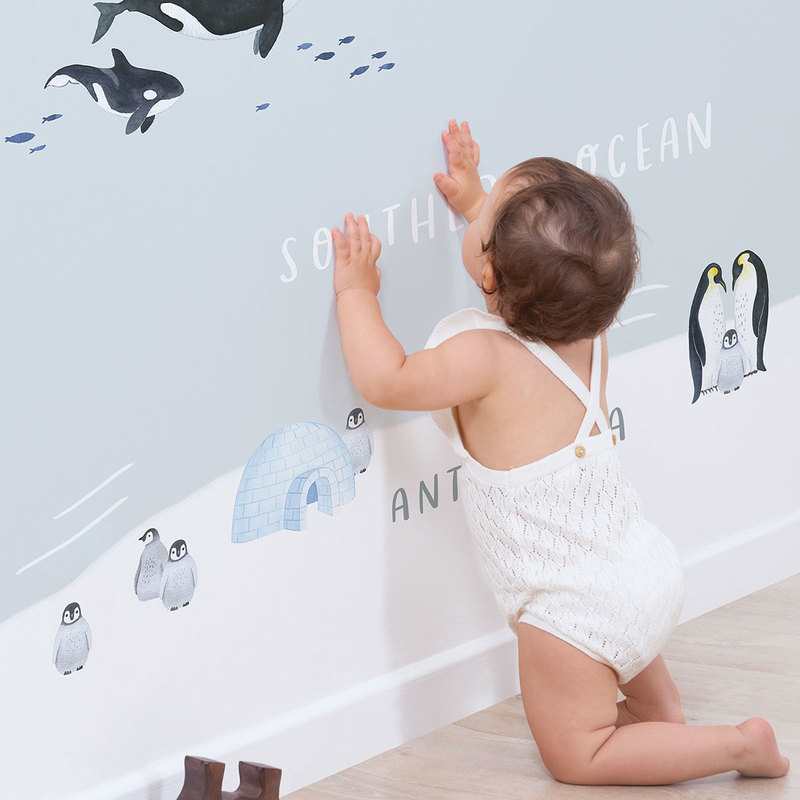 Décor mural papier pein Living earth Lilipinso and Co