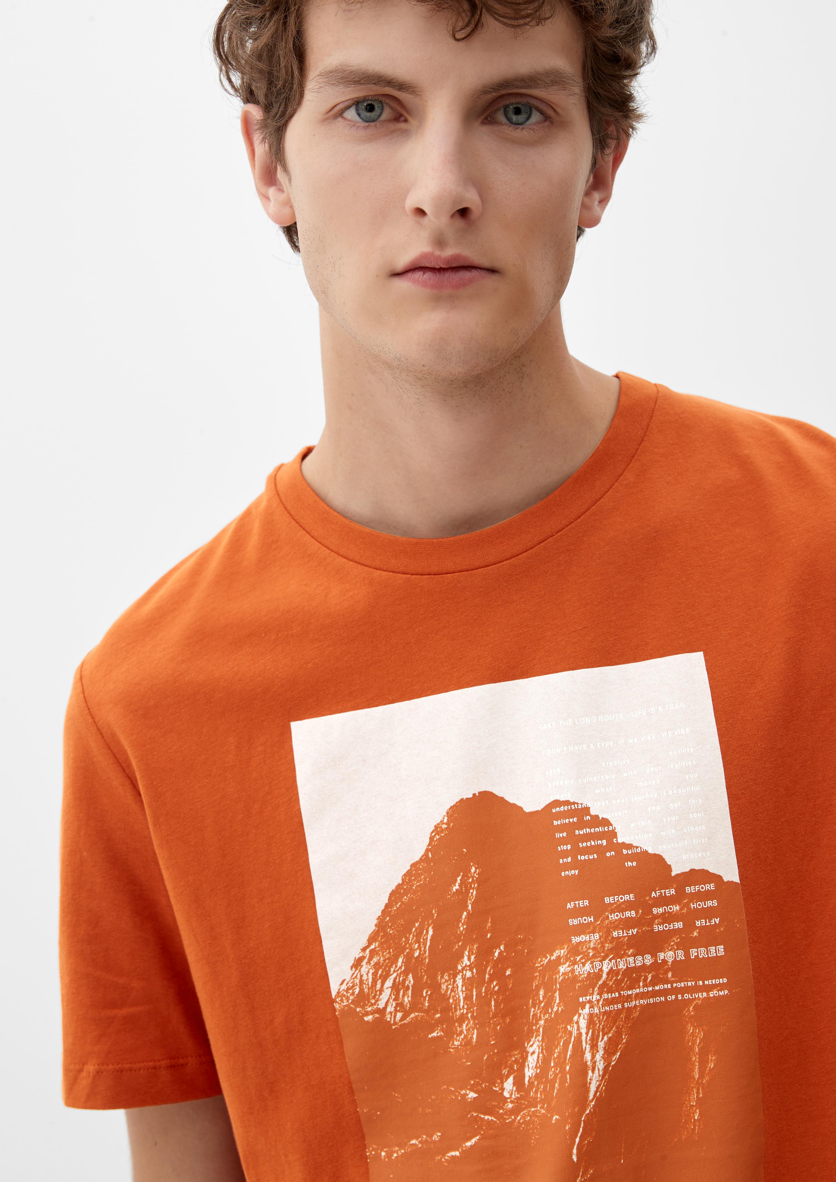T-Shirt aus Baumwoll-Viskose-Mix  2119129-28D1