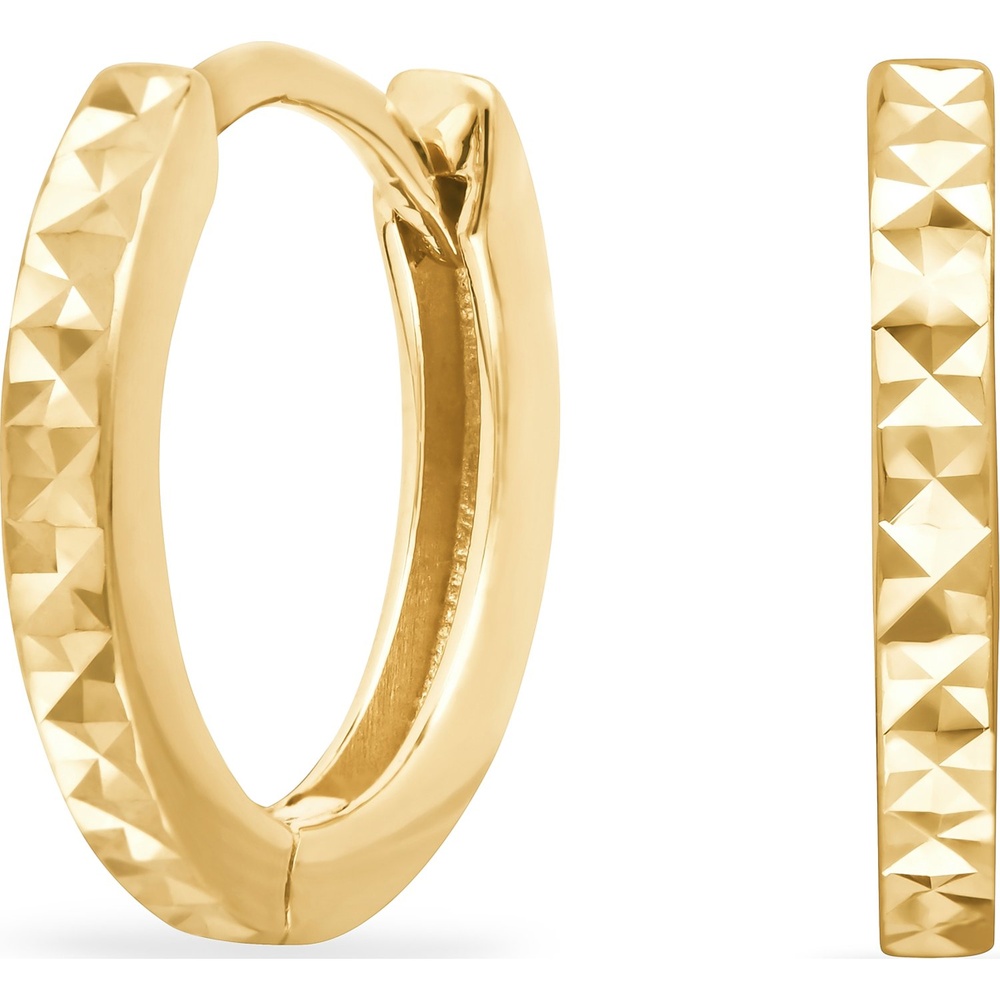 FAVS Créoles 585 Or jaune Boucles d'oreilles