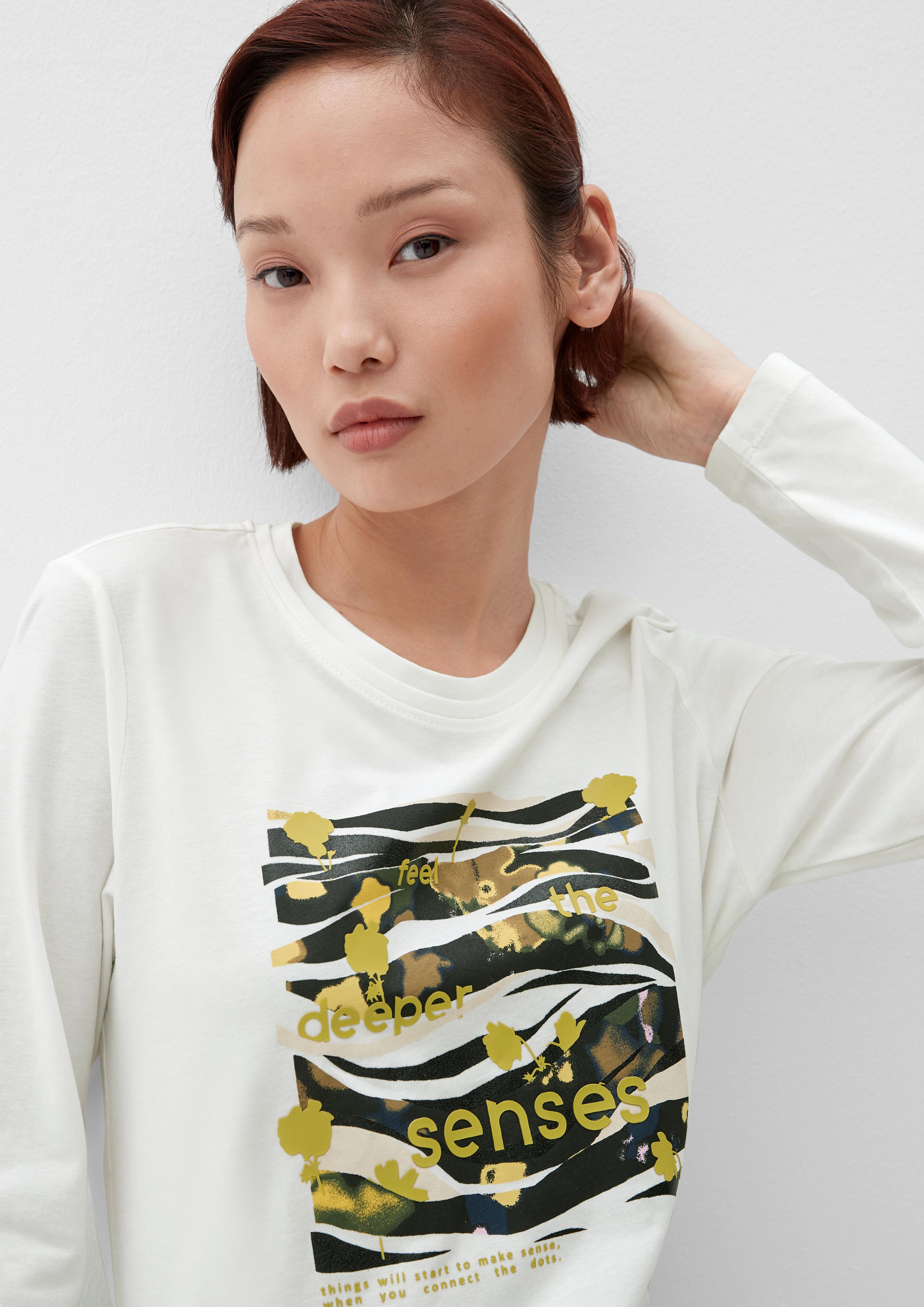 Print-Longsleeve mit 3/4-Ärmeln  2122515-02D1
