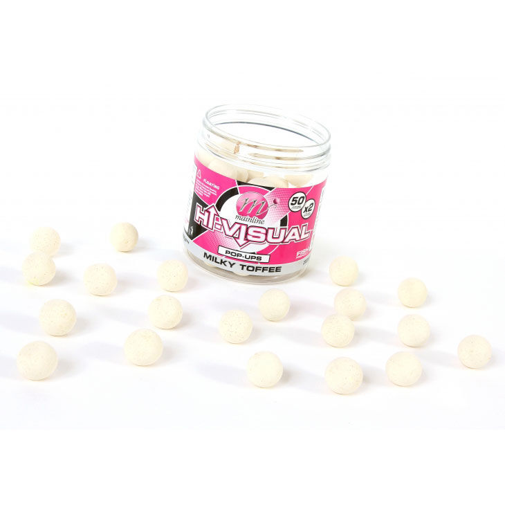 Mainline Hi-Visual Pop-Ups Carp plutajuće boile Milky Toffee 15mm