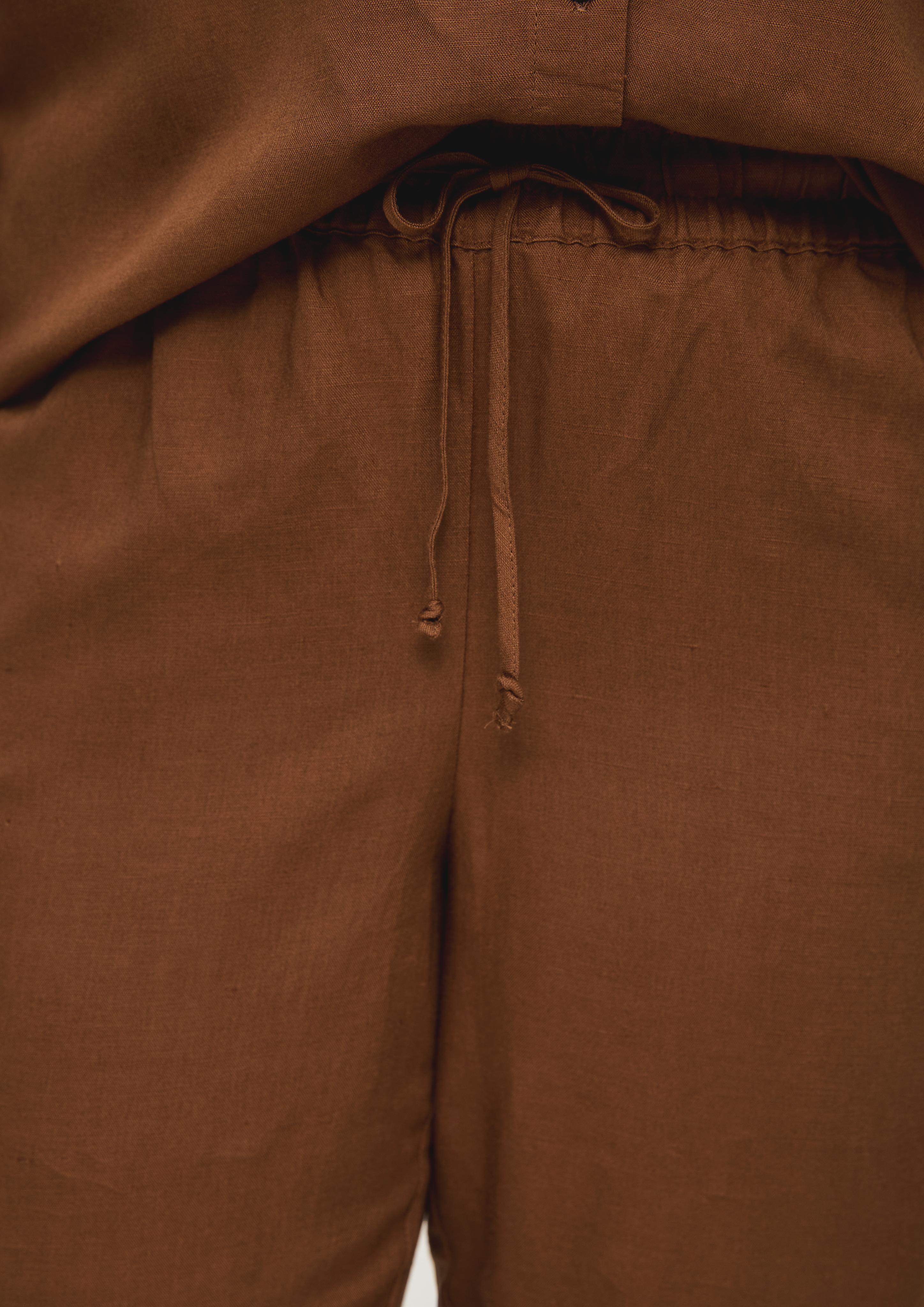 Relaxed: Hose aus Leinenmix  2130993-8751