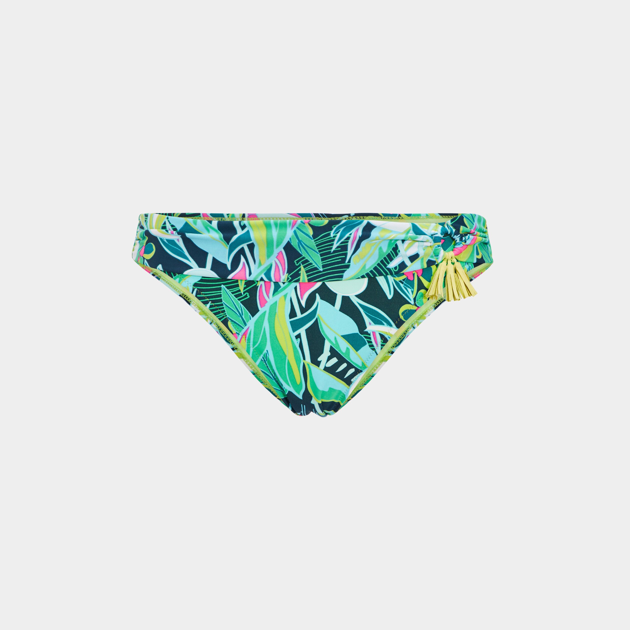 Bas de maillot de bain imprimé vert femme | La Halle