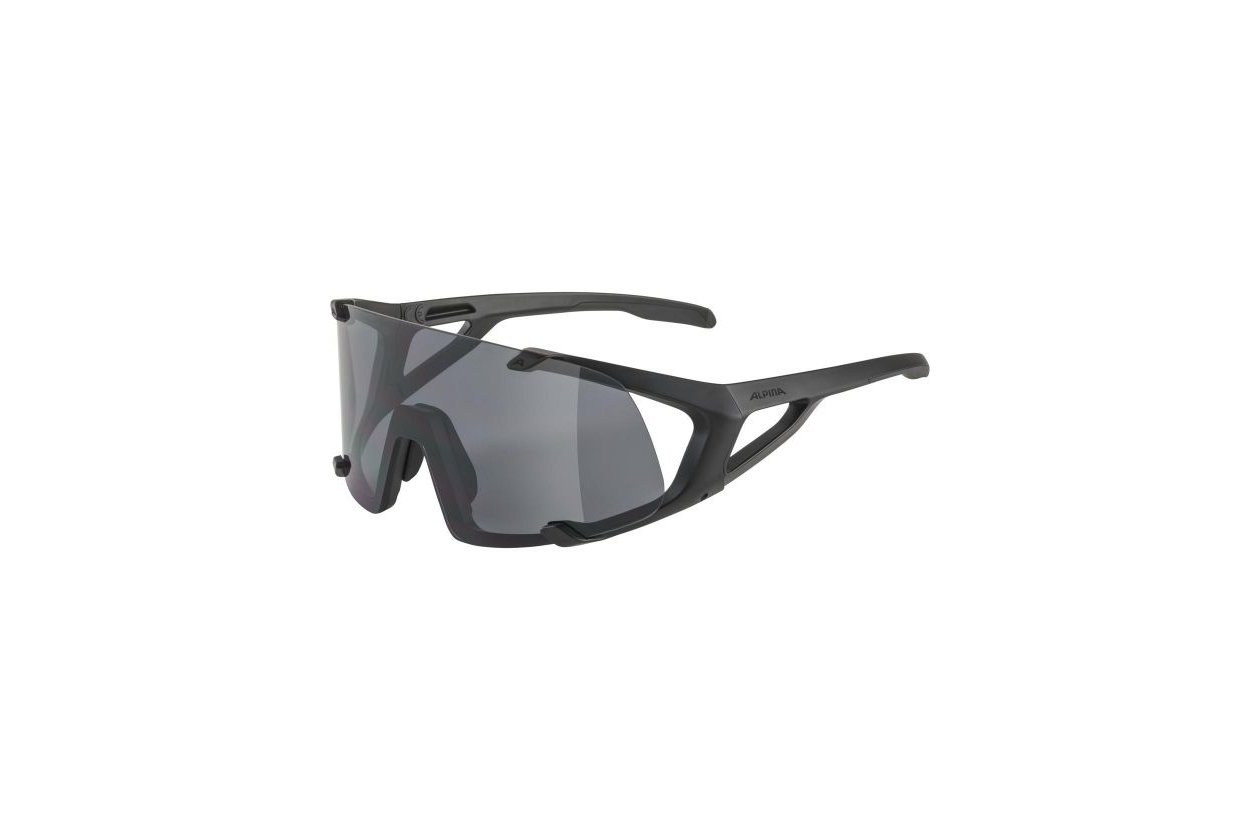 Alpina Hawkeye all black matt / black mirror lens