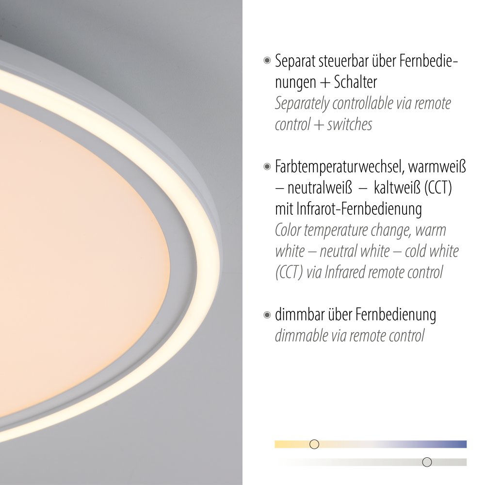Deckenleuchte Edging weiß