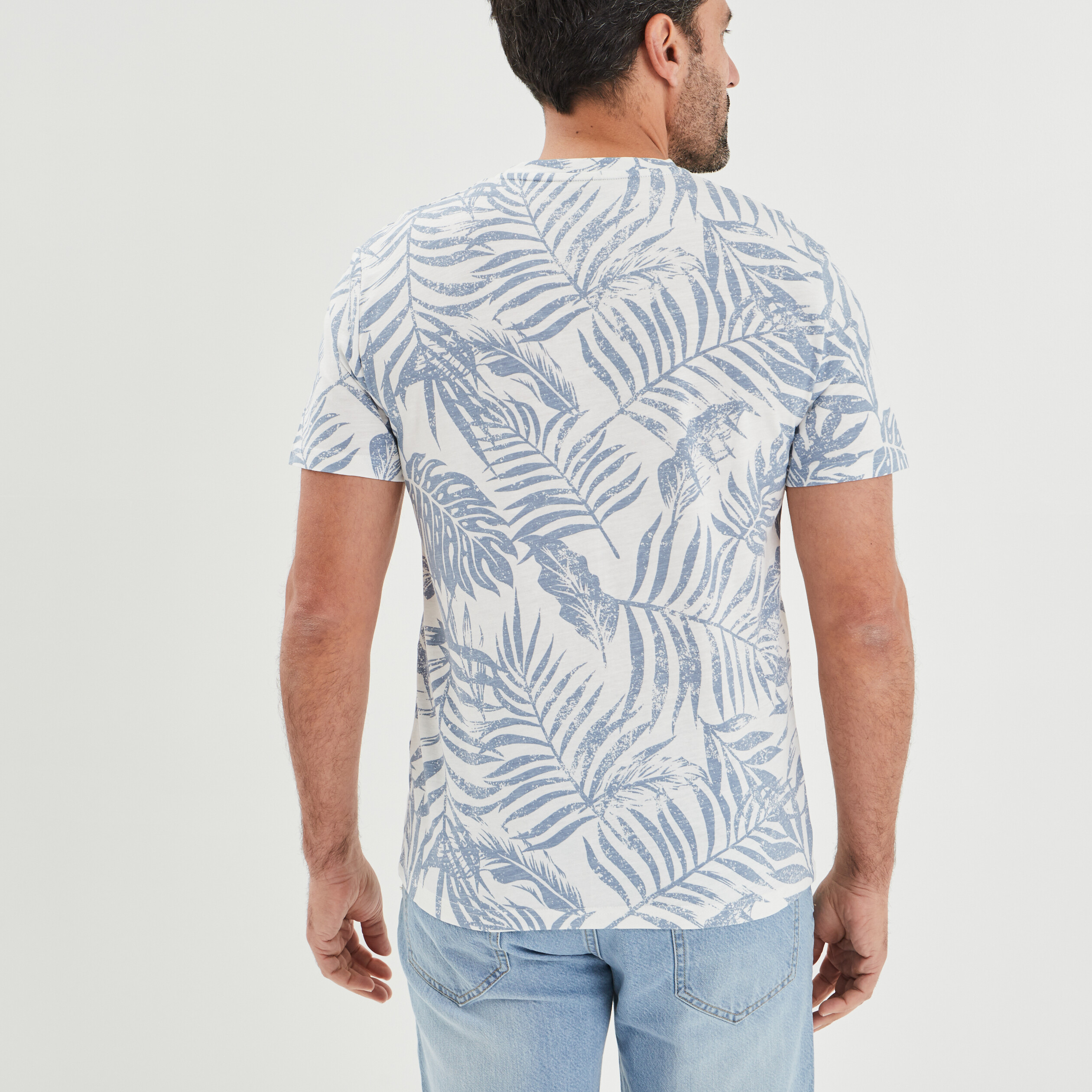 T-shirt manches courtes Creeks bleu homme | La Halle