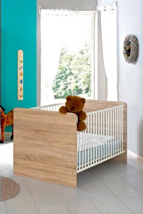 BMG Möbel Babymöbel-Set Maxim, (Set, 2-St., Bett + Wickelkommode), Bett + Wickelkommode