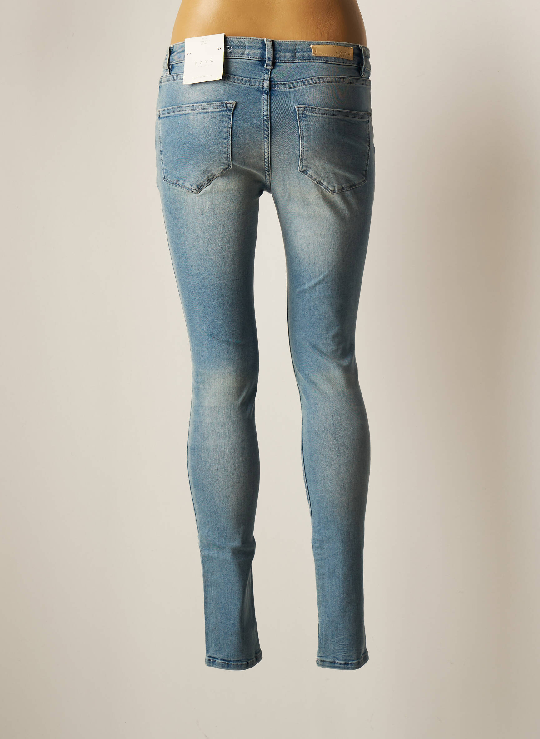 Yaya Jeans Skinny Femme couleur bleu