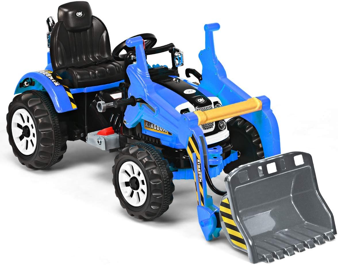 Costway 12V Kinder Bagger, Kinderbagger 2,5-5 km/h