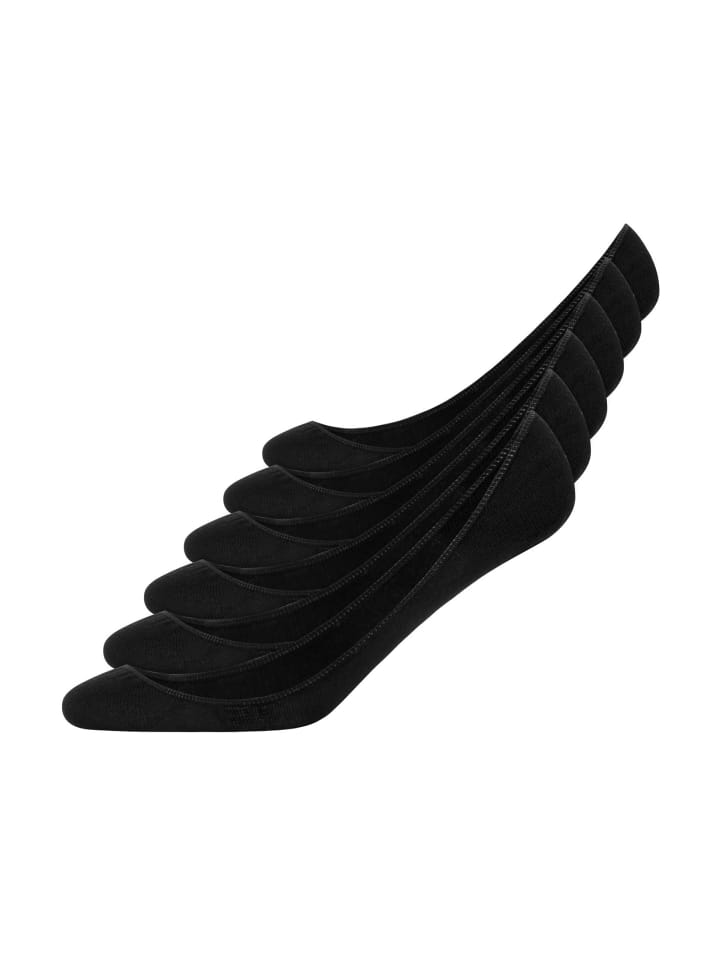 SNOCKS Ballerina Socken aus Bio-Baumwolle 6 Paar in Schwarz günstig kaufen