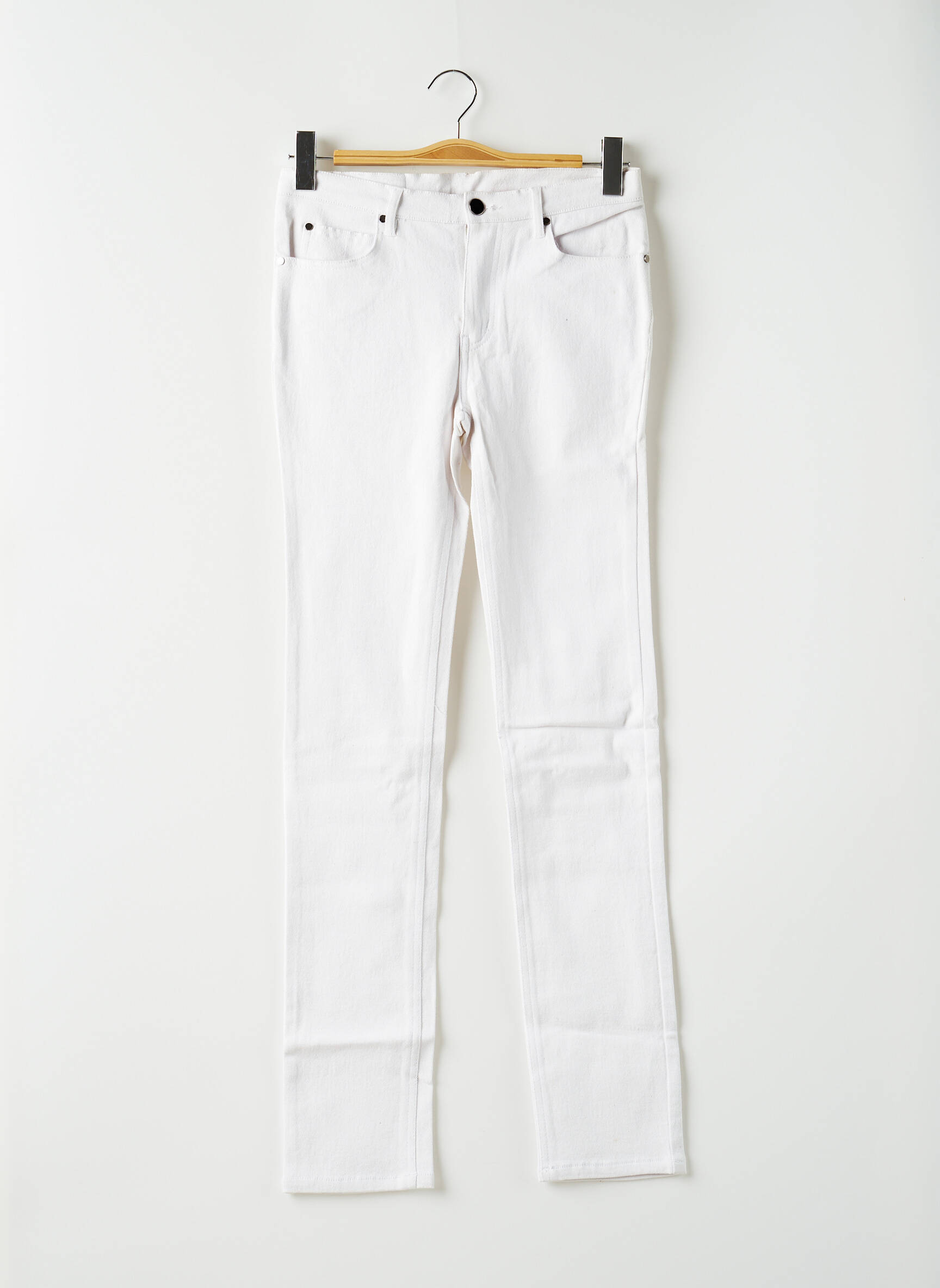 Pm Jeans Coupe Slim Femme couleur blanc