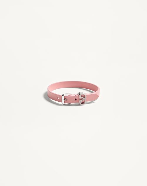 Valentino Ovalette armbånd i læder og Swarovski® krystaller