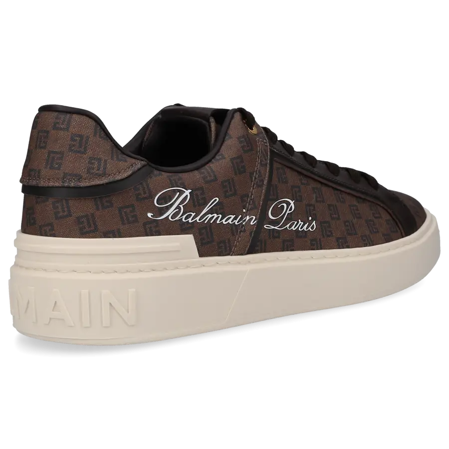 Balmain - Sneaker low B-COURT Kunststoff - braun