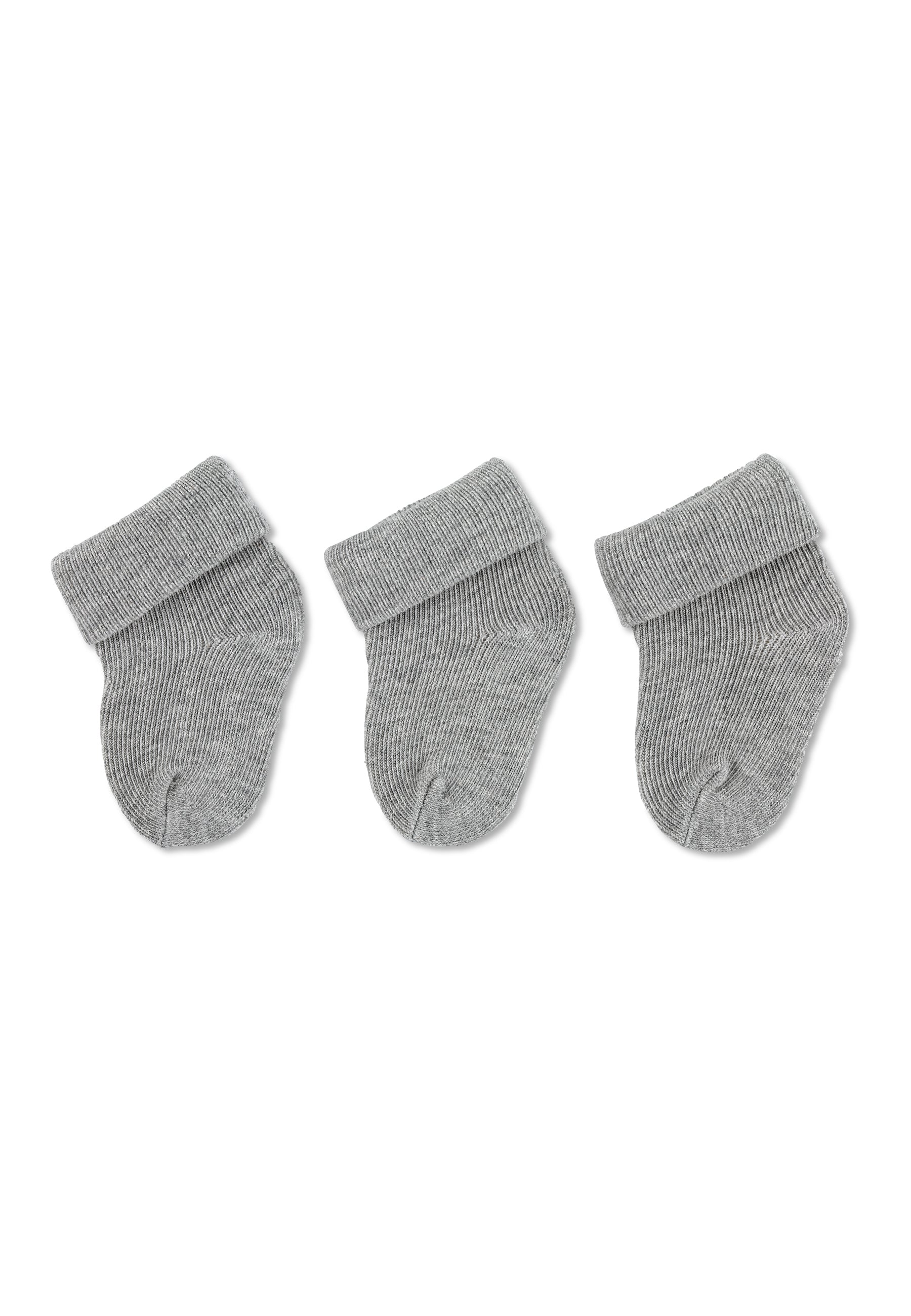 Erstlingssöckchen 3er-Pack uni mit Umschlag