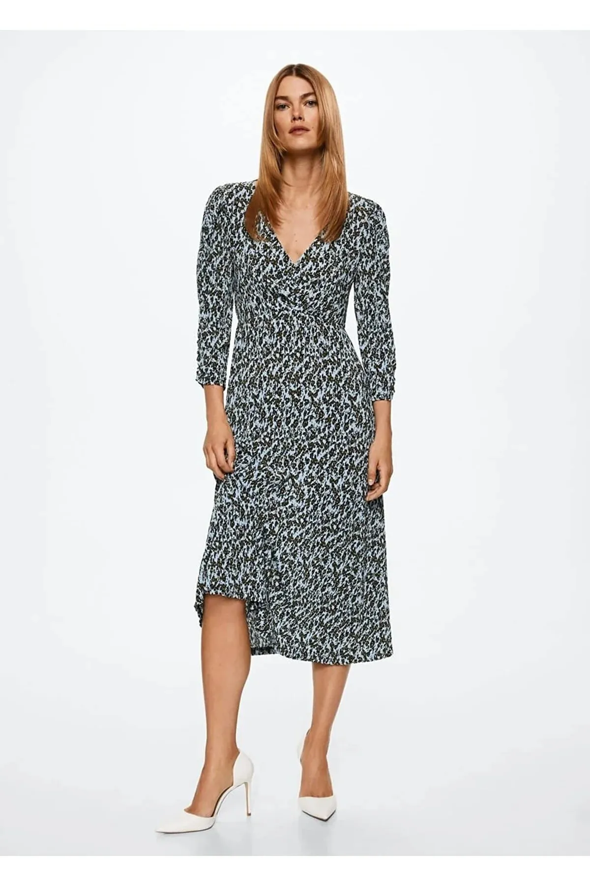 MANGO  Blaues Damenkleid 37073840