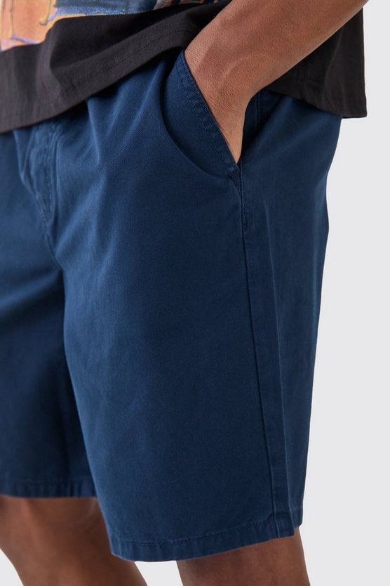 Lockere Shorts in Dunkelblau
