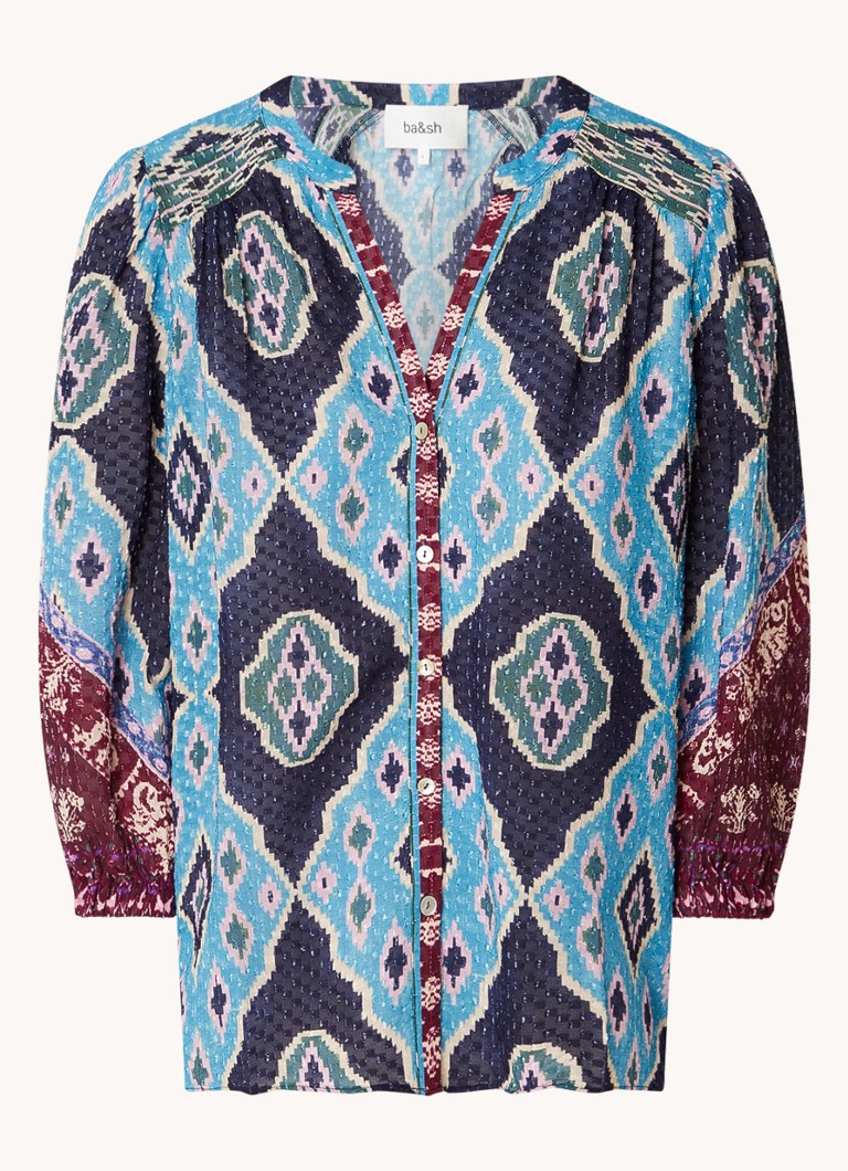 ba&sh Blouse with print and texture
