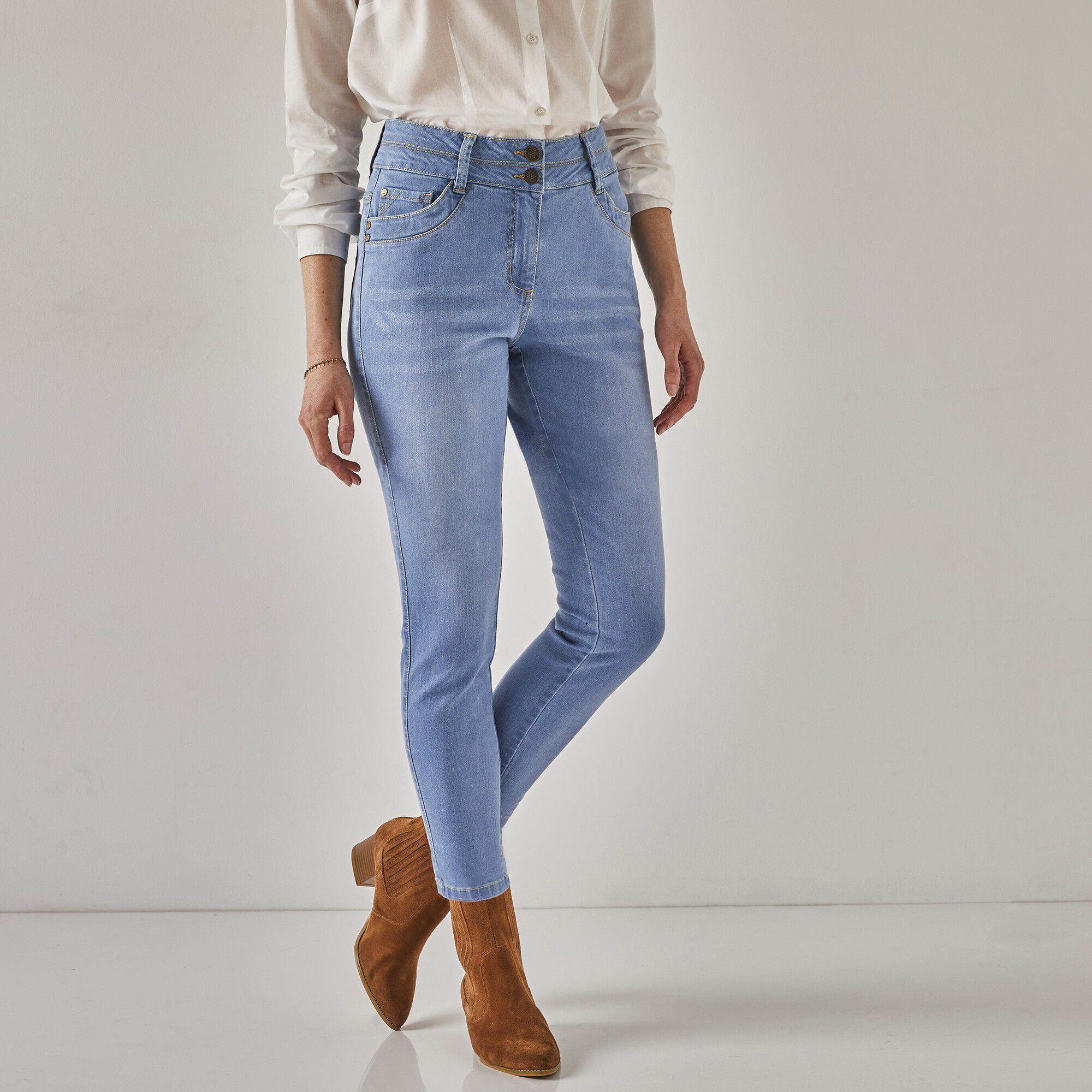 Jean 7/8ème fuselé stretch