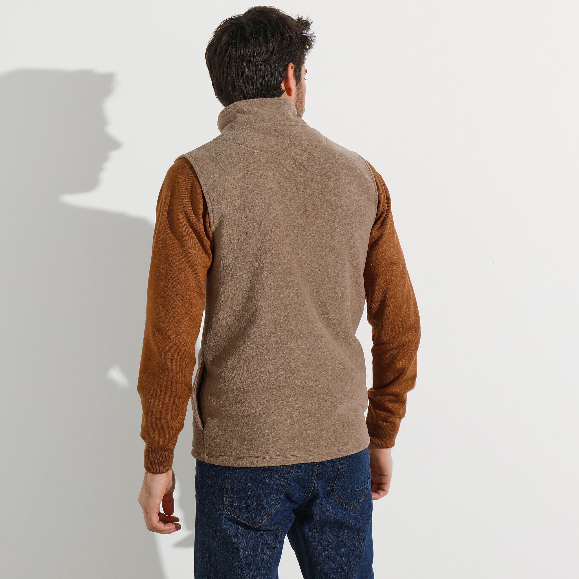 Blouson zippé maille micropolaire sans manches