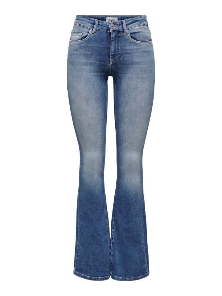 ONLY Jeans ONLBLUSH MID FLARED REA1319 flared in Blau günstig kaufen