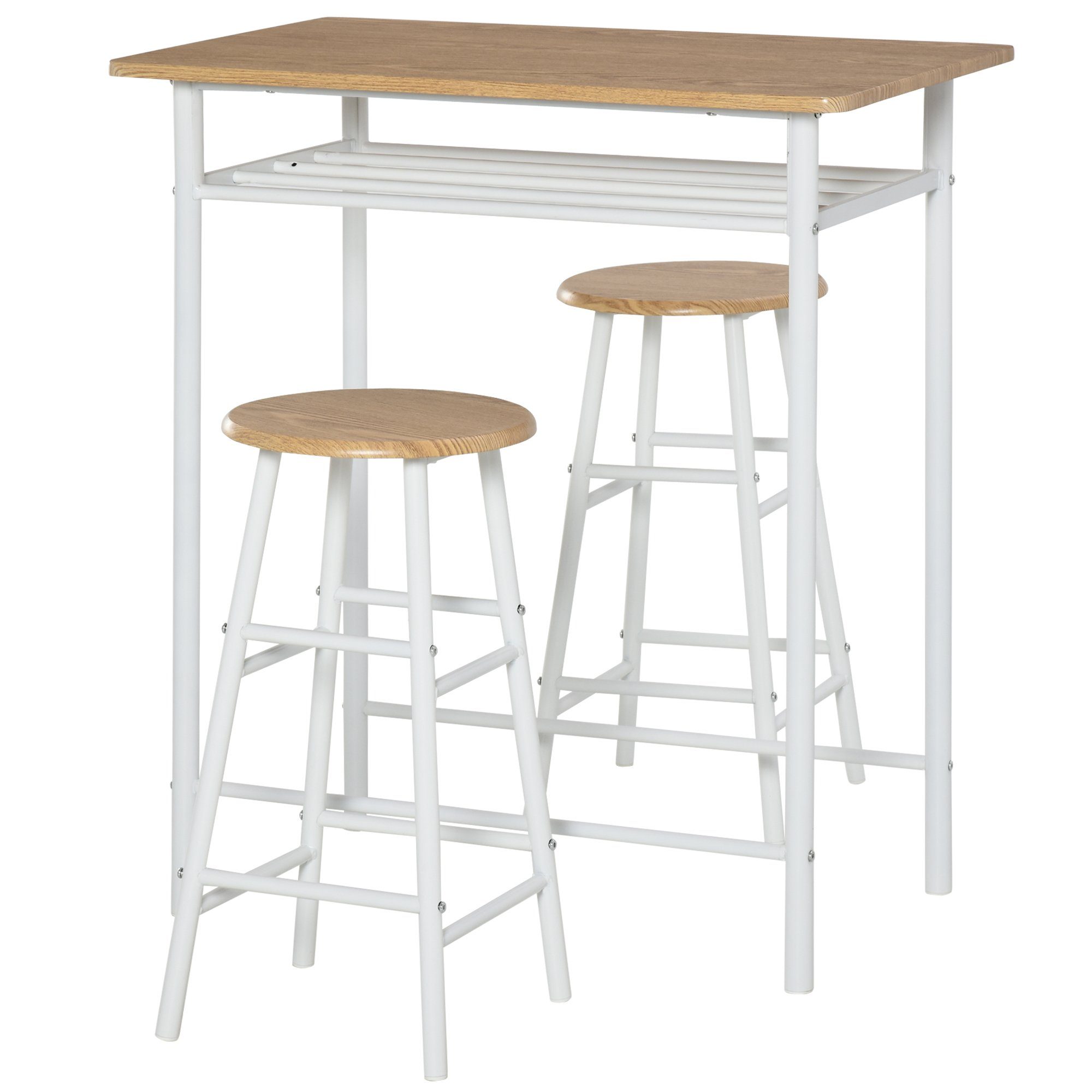 HOMCOM Bargruppe Bartisch-Set