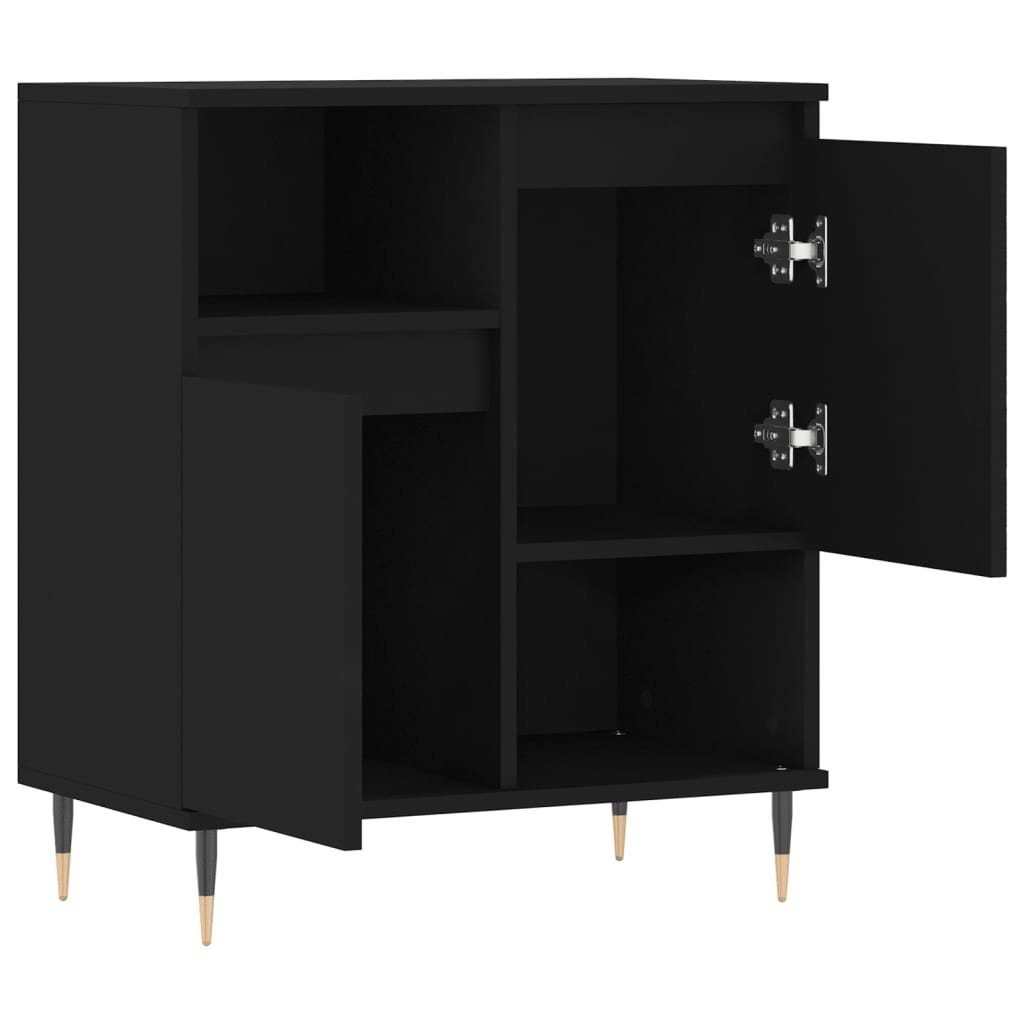 vidaXL Sideboard Sideboard Schwarz 60x35x70 cm Holzwerkstoff (1 St)